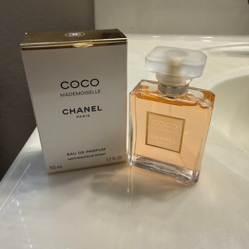 Chanel Coco Mademoiselle Perfume with Gold Accents